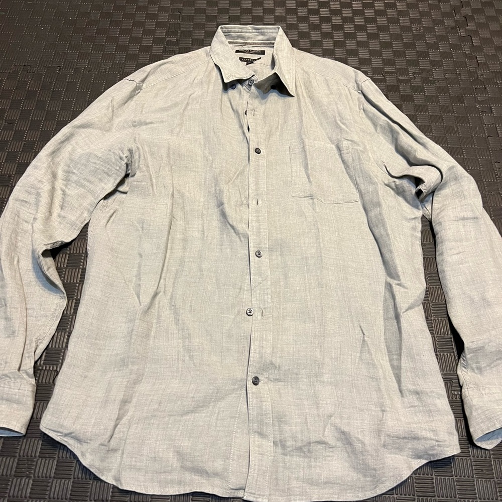 Banana Republic 100% Linen Camden fit long sleeve shirt
